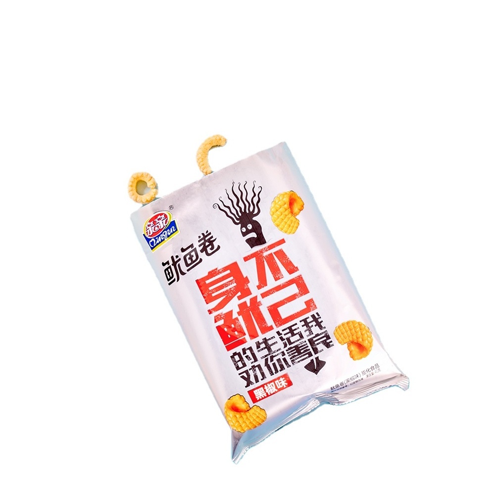 China Prepackaged Food Fried Dried Squid Seafood Snack