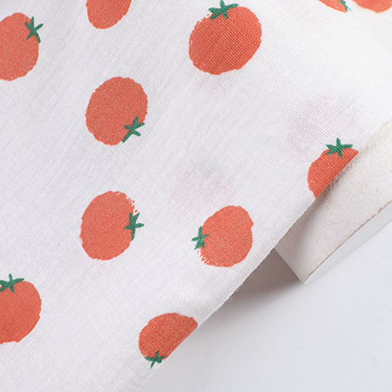 Wholesale custom printed organic 100% cotton double gauze muslin fabric for baby blanket