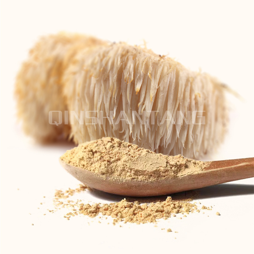 Custom Bulk Hericium Erinaceus Lions Mane Extract Powder Pure Organic 30% Beta Glucans Lions Mane Mushroom Dual Extract Powder