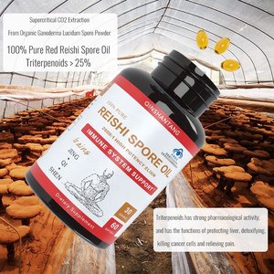 100% Pure Reishi Mushroom Spore Oil Extract Softgell Ganoderma Lucidum Organic Reishi Spore Oil Soft Capsule