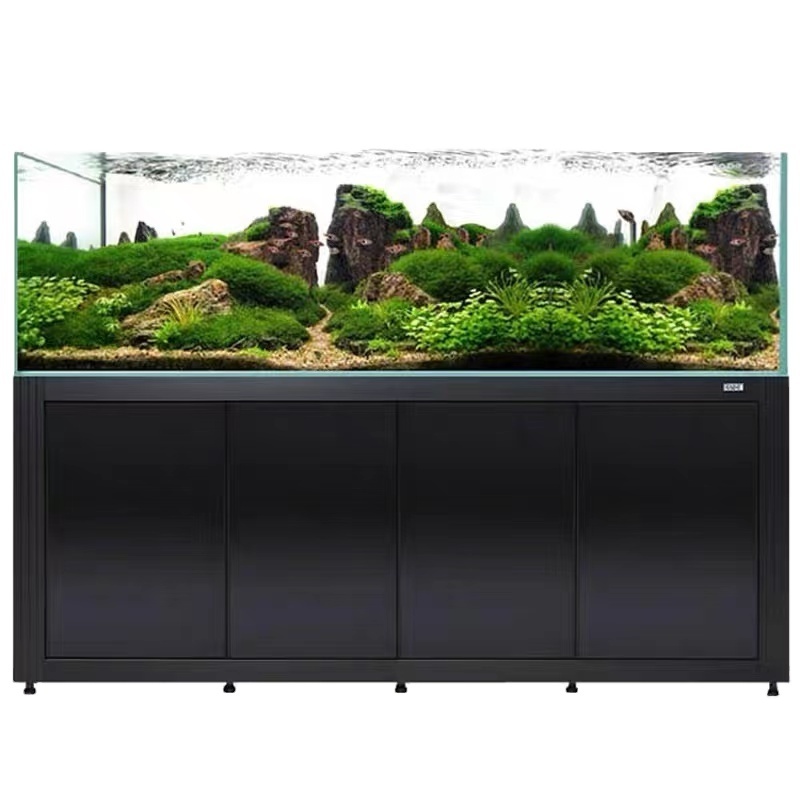 Factory custom 1-500 gallon open crystal ultra-white glass fish tank landscaping coral breeding aquarium viewing fish tank