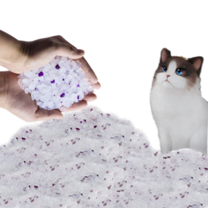 Factory wholesaleCrystal cat litter silica gel color particles non-caking odor-absorbing water-absorbing crystal cat litter