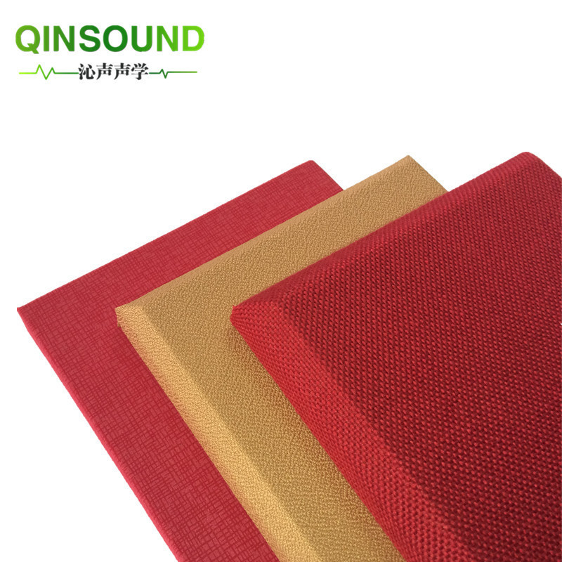 Popular Customized Size Velvet Acoustics Sound Absorbing Fabric Covered Wall Panel Price