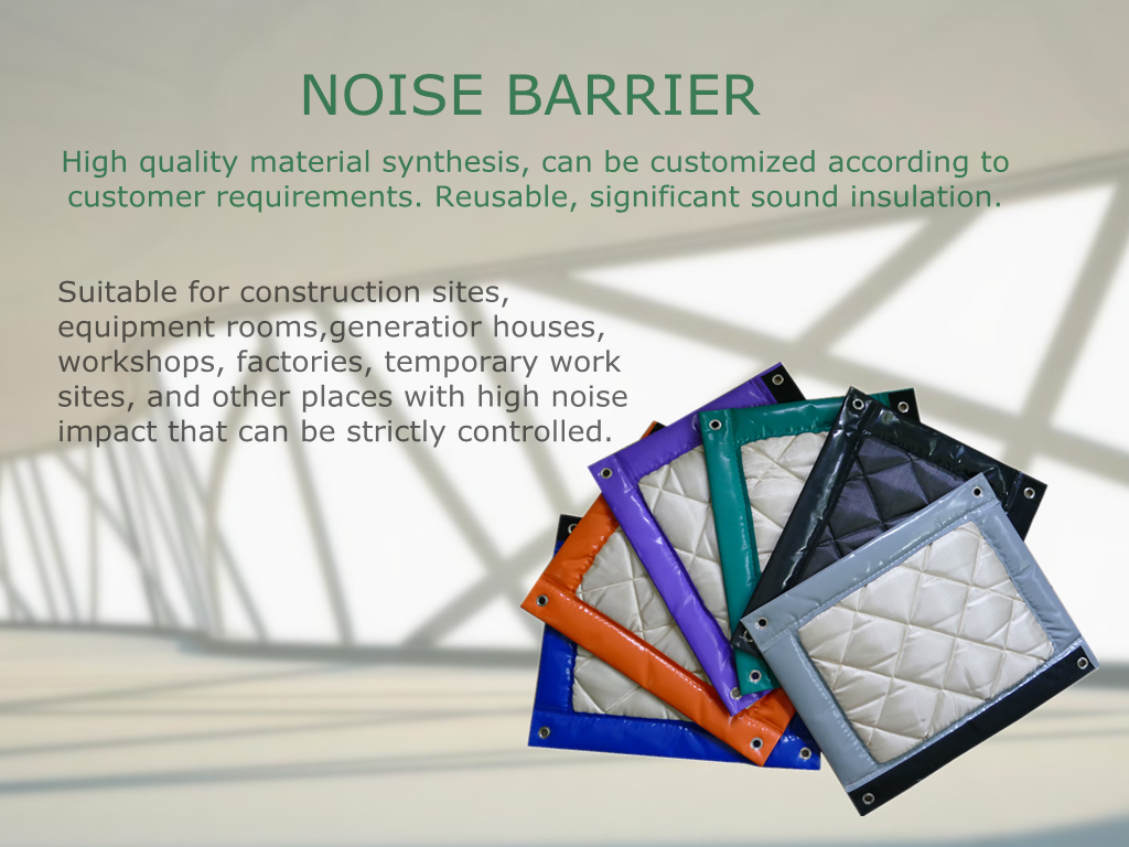 Outdoor Waterproof Sound Barrier Fence PVC Sound Absorbing Panels Soundproof Noise Barrier for Highway Road