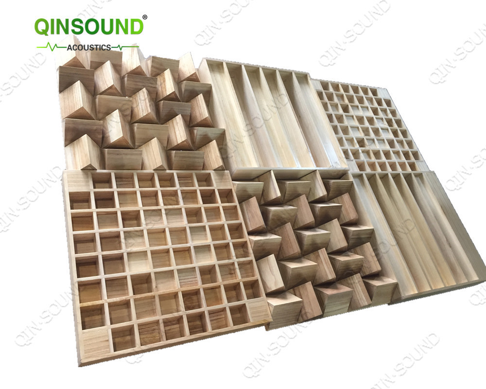 Studio Solid Wood Acoustic Panel Sound Diffuser