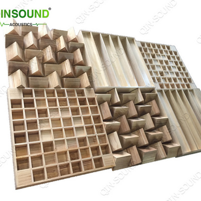 Studio Solid Wood Acoustic Panel Sound Diffuser