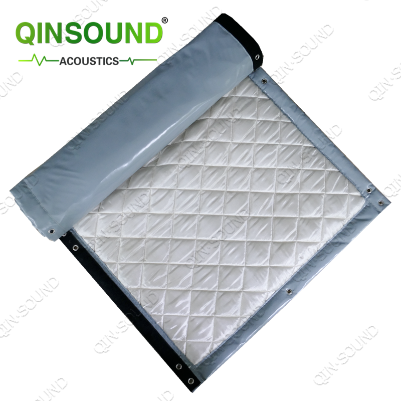 Mass loaded vinyl Outside Fabric Sound Barrier Soundproof Noise Barrier for machinery and work area enclosures