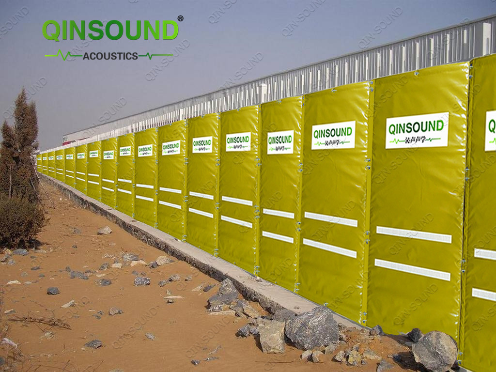 Sound deadening fence  Customized Noise Acoustic Barrier to Reduce Noise sound curtain