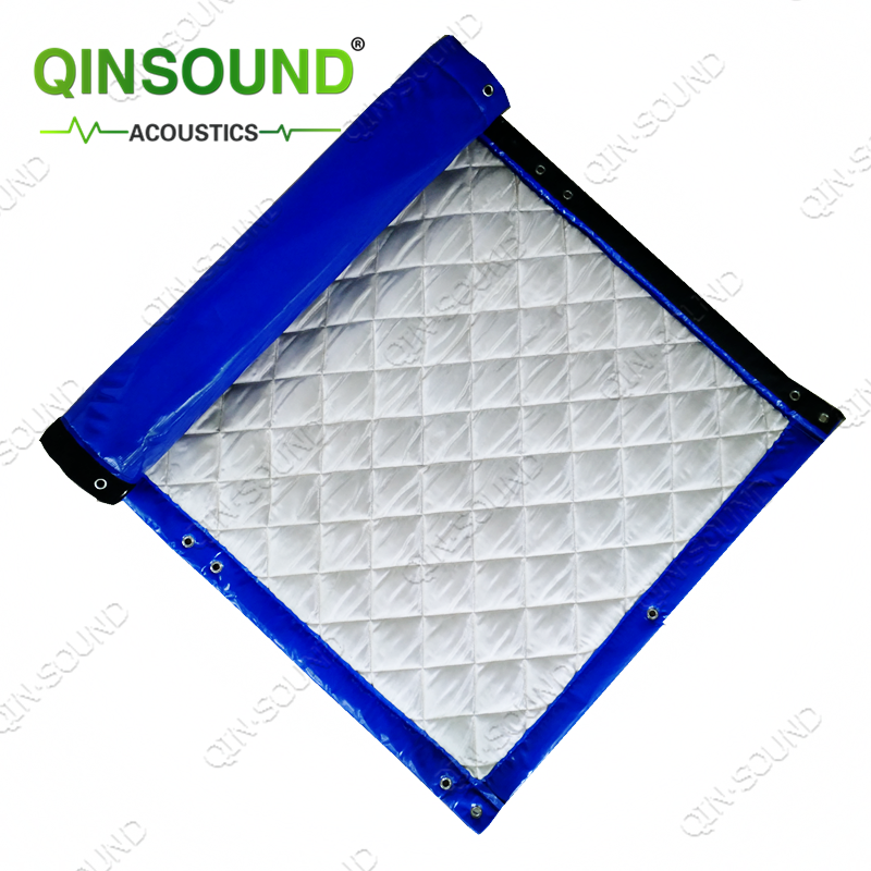 Pvc Mass Loaded Vinyl Barrier Acoustic Curtain Blanket Sheet Material Noise Barrier Blanket