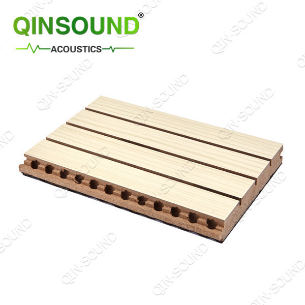 MDF Noise Reduction Board Sound Absorbing Wooden Grooved Wall Panel