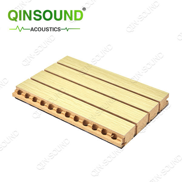 MDF Noise Reduction Board Sound Absorbing Wooden Grooved Wall Panel