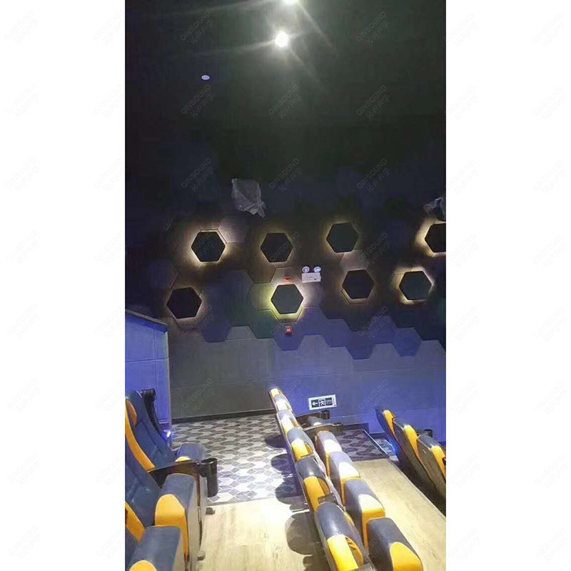 Gymnasium Project Soundproof Polyester Fabric Acoustic, Sound Absorb Decorative Wall Panels Manufacture