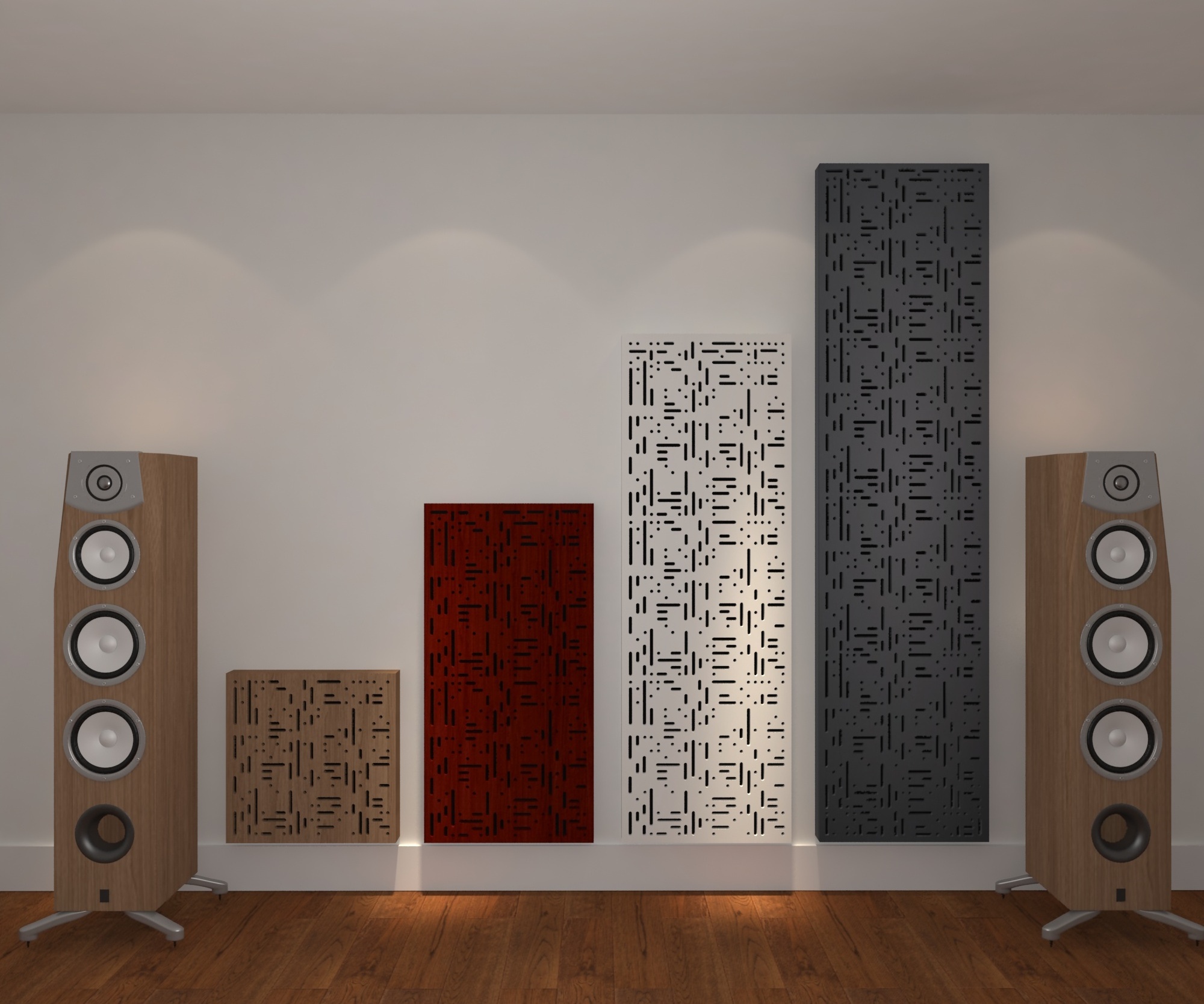 Wall Decoration Absorbs sound Acoustic Wood Diffuser Music Studio Equipment Acoustic Wood Sound Diffuser for Recording Studio