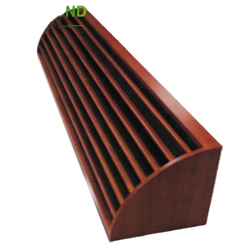 Wooden Acoustic Sound Diffuser Absorption Wall Curved Bass Traps For HIFI & Home Cinema