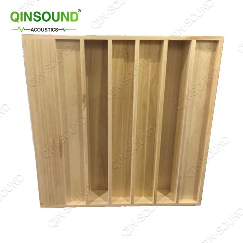 Quadratic Skyline Wooden Sound Diffuser Acoustic Noise Absorption Audio Diffusor Panels Treatment Studio