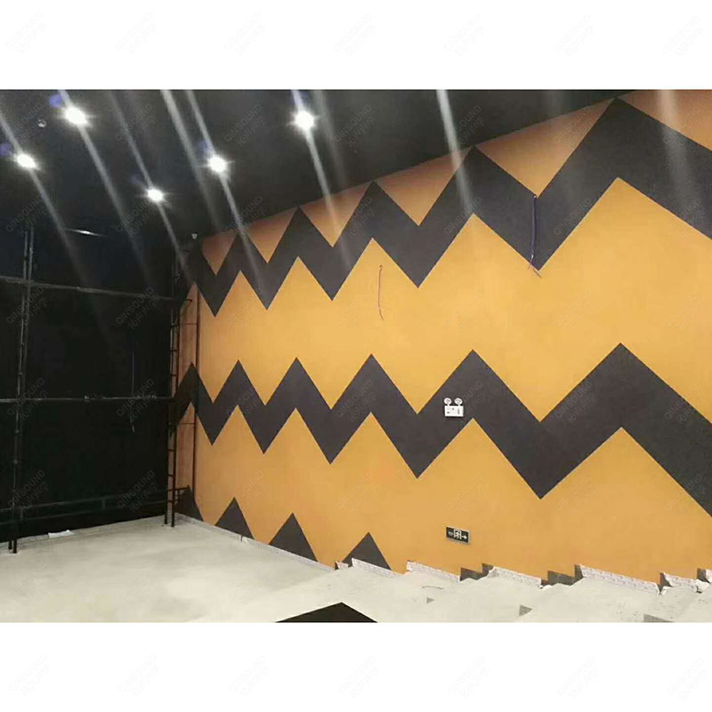 Gymnasium Project Soundproof Polyester Fabric Acoustic, Sound Absorb Decorative Wall Panels Manufacture