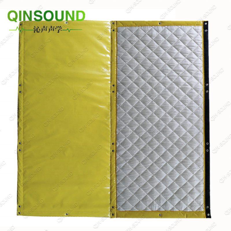 Outdoor Industry Noise Around Road And Earthworks Fire Retardant Pvc Sound Blanket