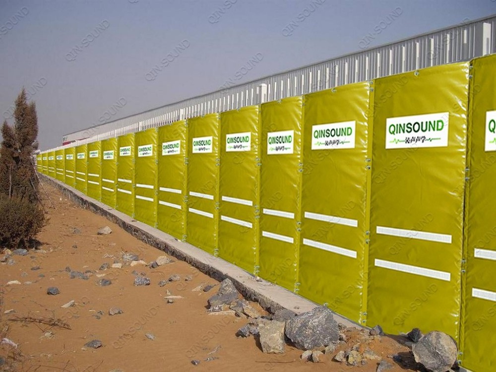 Outdoor Waterproof Sound Barrier Fence PVC Sound Absorbing Panels Soundproof Noise Barrier for Highway Road