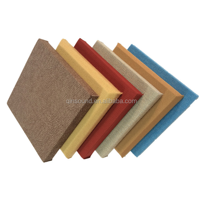 Leather wall panels Movable partition Acoustical sound insulation soft fabric wall panel