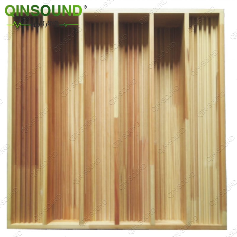 Wooden Acoustic Sound Diffuser Absorption Wall Curved Bass Traps For HIFI & Home Cinema