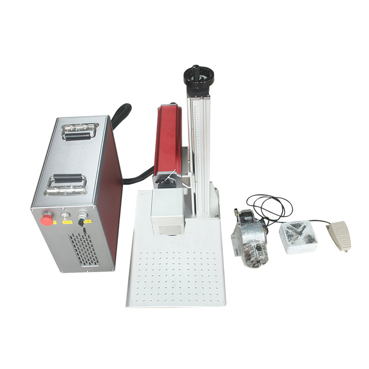 Lightburn 100w deep engraving fiber laser marking machine factory price 20w 30w 50w 60w 80w for metal stainless steel