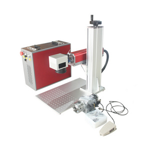 Lightburn 100w deep engraving fiber laser marking machine factory price 20w 30w 50w 60w 80w for metal stainless steel