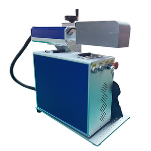 Portable 3D UV fiber laser marking engraving machine metal glass stone