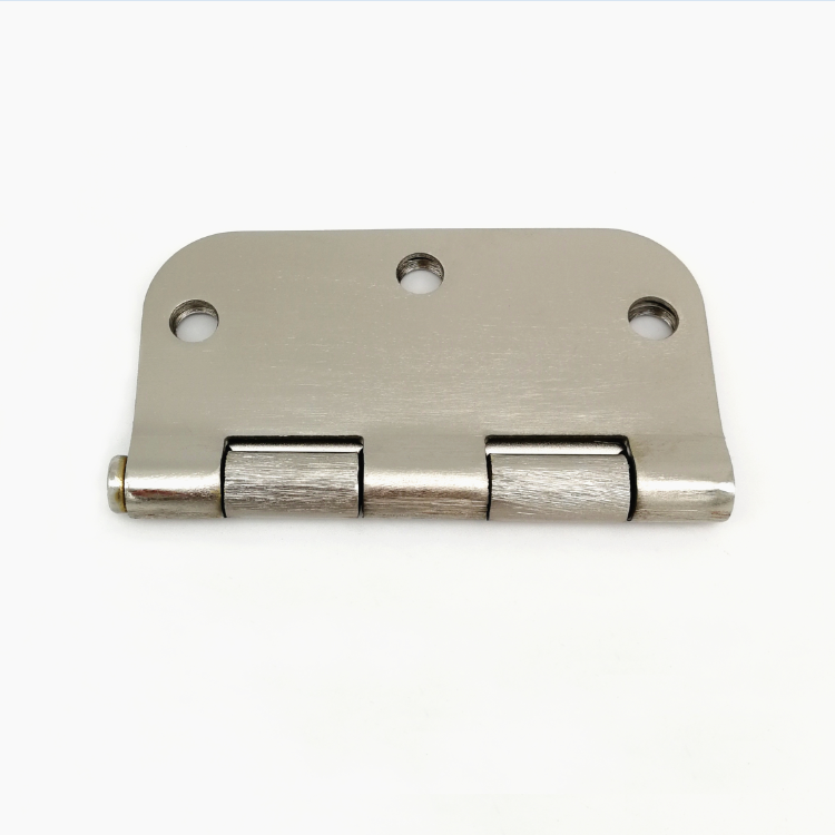 3.5 inch American white nickel Round hinge