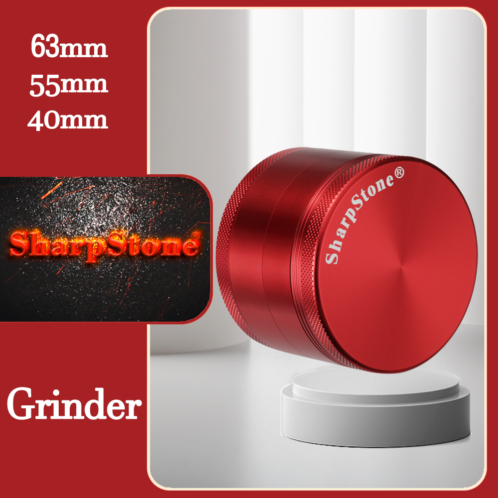 sharpstone Aluminum alloy 4-layer diameter 40  50  55  63  75  100mm metal cigarette grinder Zinc alloy manual herb grinder