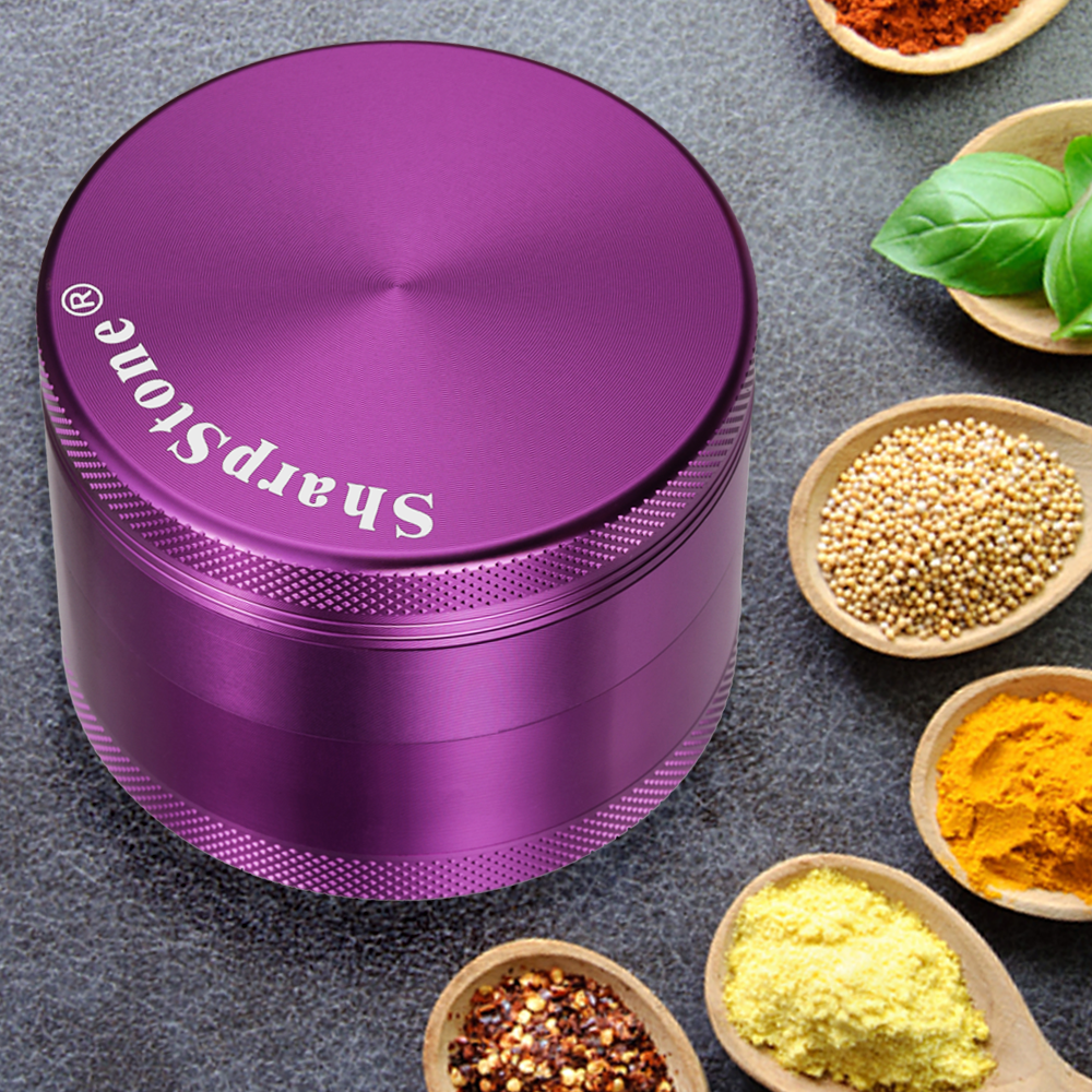 sharpstone Aluminum alloy 4-layer diameter 40  50  55  63  75  100mm metal cigarette grinder Zinc alloy manual herb grinder