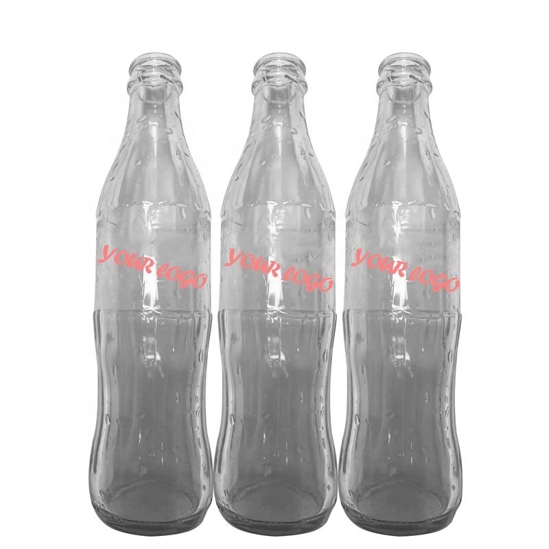 wholesale factory directly 200ml 250ml 300ml Transparent Empty Glass Soft Carbonated Drink Soda Pop Bottle