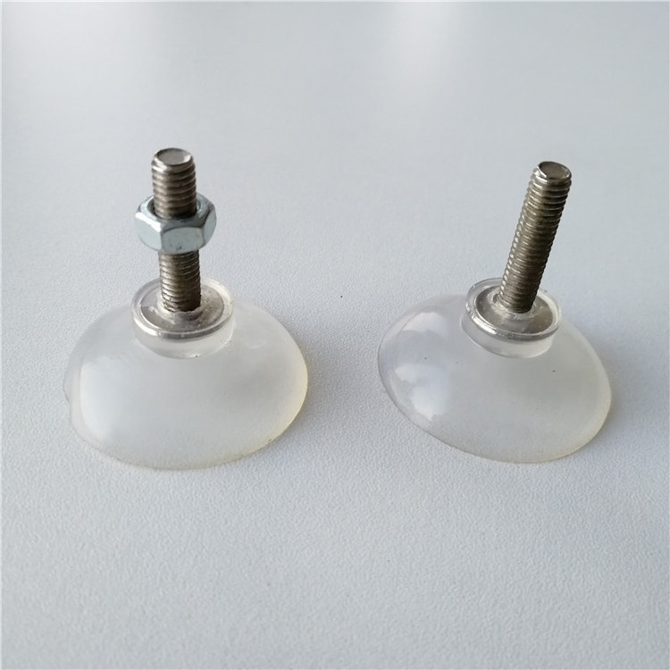 Manufacturers Vacuum Heavy Duty Glass Table Top Clear Suction Cup With Nut and Screw