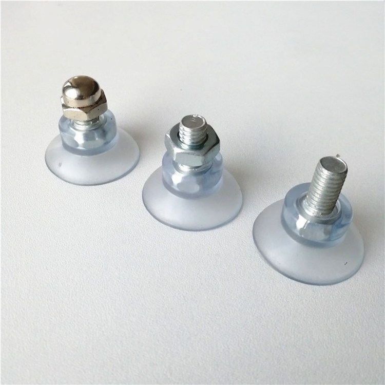 Manufacturers Vacuum Heavy Duty Glass Table Top Clear Suction Cup With Nut and Screw