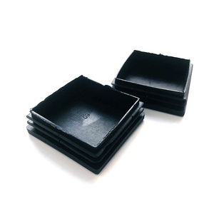 50*50 mm Square Plastic Chair Table Feet  Furniture Square Plastic End Caps