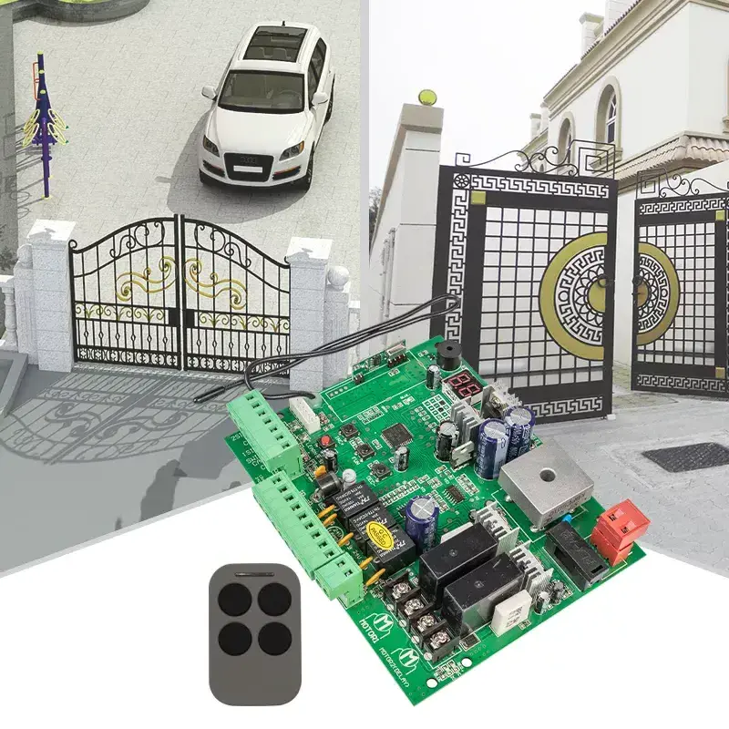 QN-DSDC001 qualified 433Mhz 24V DC universal automatic swing door garage door control board