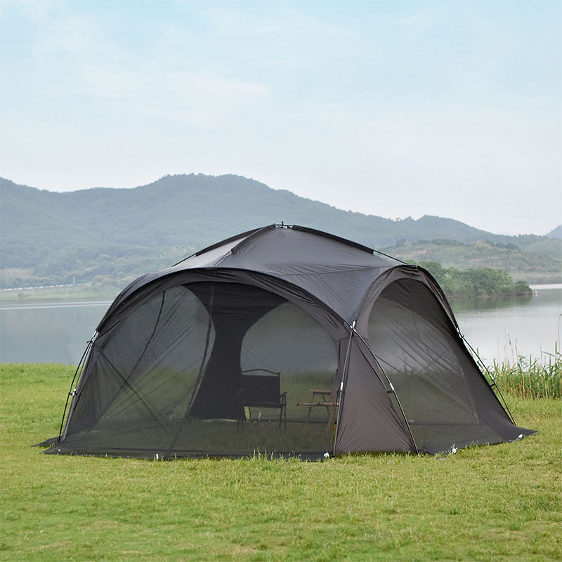 QX Oversized awning outdoor portable windproof and rainproof canopy picnic park camping tent