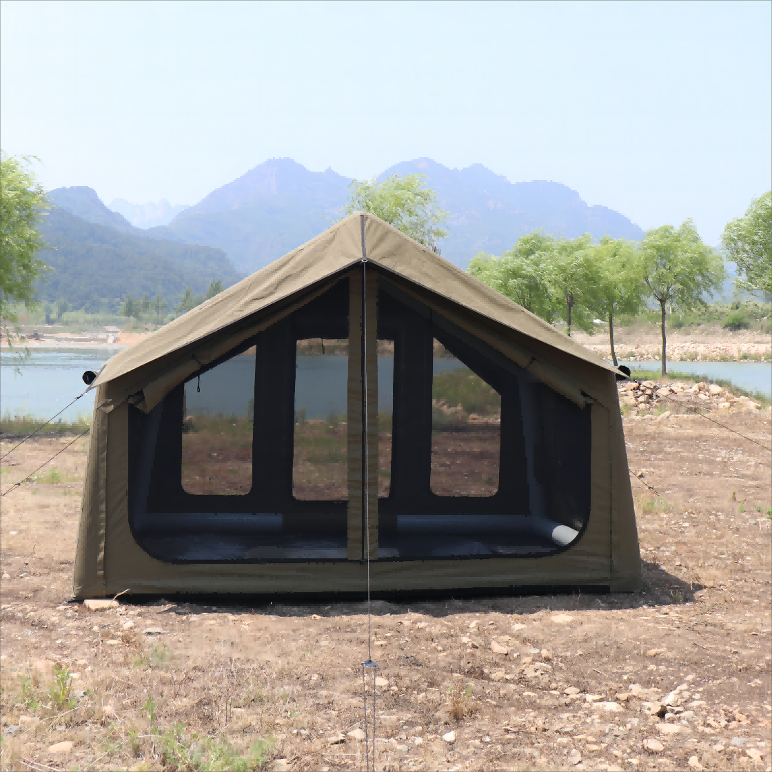 QX camping air conditioned air beam house inflatable tents for event large waterproof