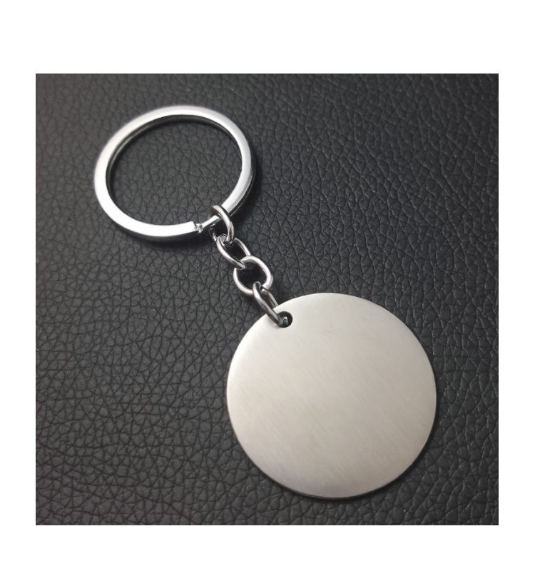 Blank Stainless Steel Metal Dogtag Key Chain Keychain Laser Engraving Logo Blank Metal Dog Tag Keychain