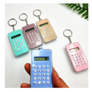 Creative Labyrinth Mini Calculator Keychain Office Decompression Tool Student Keyring Pendant Key Chain Gift