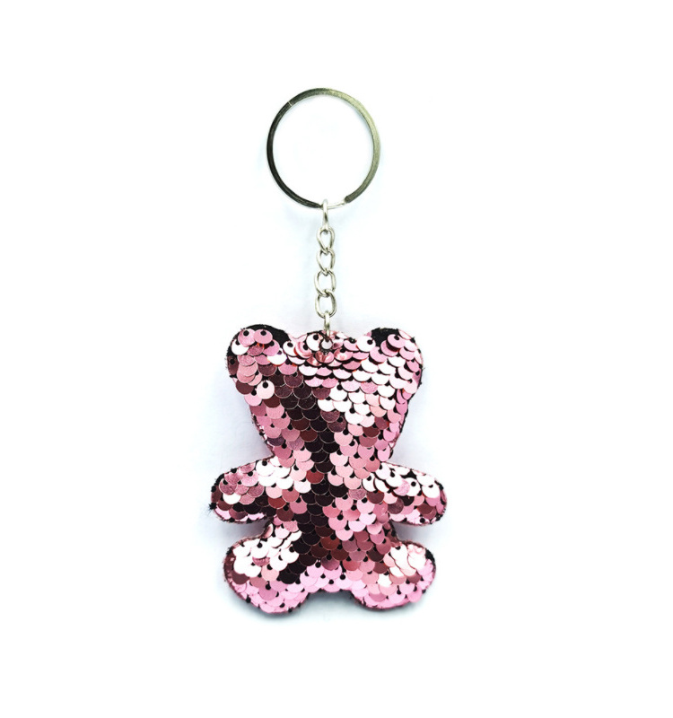 Nicely Animals Mermaid Butterfly Unicorn Sequin Bling Bag Keychain Keyring For Birthday Party Favors Gift Bag Accessories