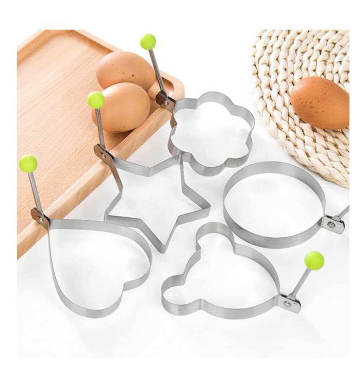 Stainless Steel Pancake Mold Set Egg Ring Cooker Mold Make Different Shapes Of Fried Eggs or Egg Poacher