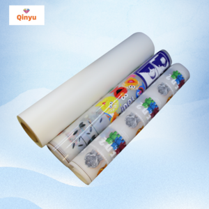 Qinyu wholesale double side pet  60cm 100m film for DTF t-shirt printer heat transfer machine a3 roll pet film single side