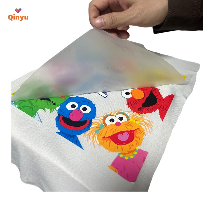 Qinyu factory self weeding printing inkjet transparency transfer film paper fabrics dressing for t-shirt