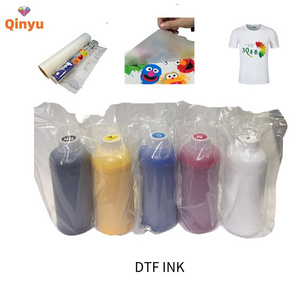 Qinyu 1000ML High-end DTF Transfer Digital PET Film T-shirt Printing Ink For Epson XP600 4720 I3200 Textile Printer