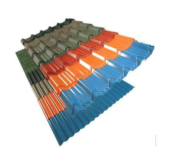 Colorful Stone Roofing Tiles Material  based on Al-Zn steel Galvanized Steel Roof Tile