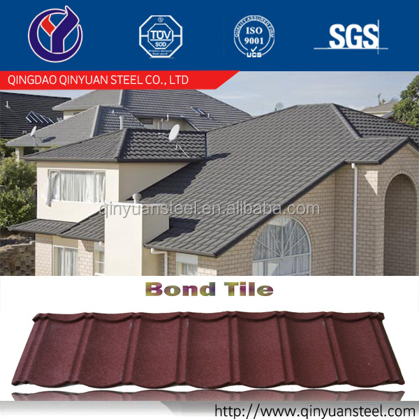 Chinese Imitation Stone Coated Steel Roof Tile, asa Synthetic Resin Roofing tile/sheet/panel/board