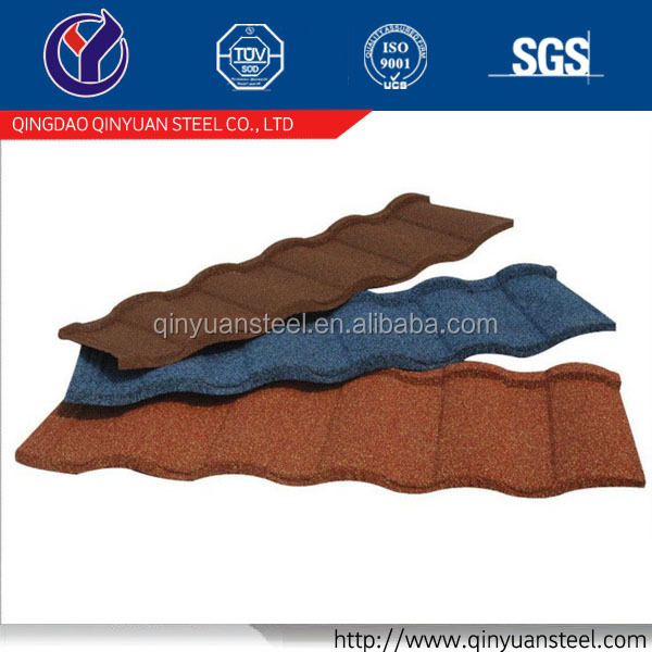 Chinese Imitation Stone Coated Steel Roof Tile, asa Synthetic Resin Roofing tile/sheet/panel/board