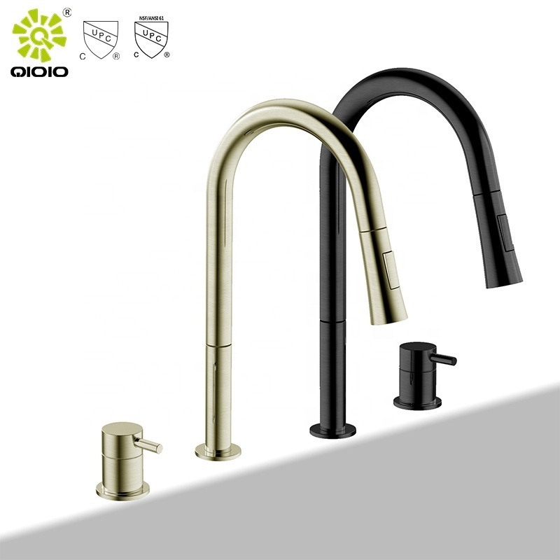 Chinese manufacturer 304 ss nice quality kitchen tap pull out faucet Single Handle pull down spray kitchen faucet