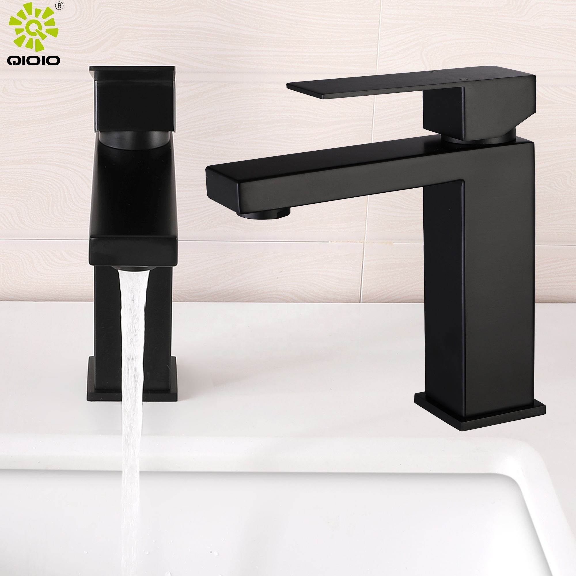 basin mixer faucets low price bathroom faucets basin PVD matte black  304  stainless steel faucets