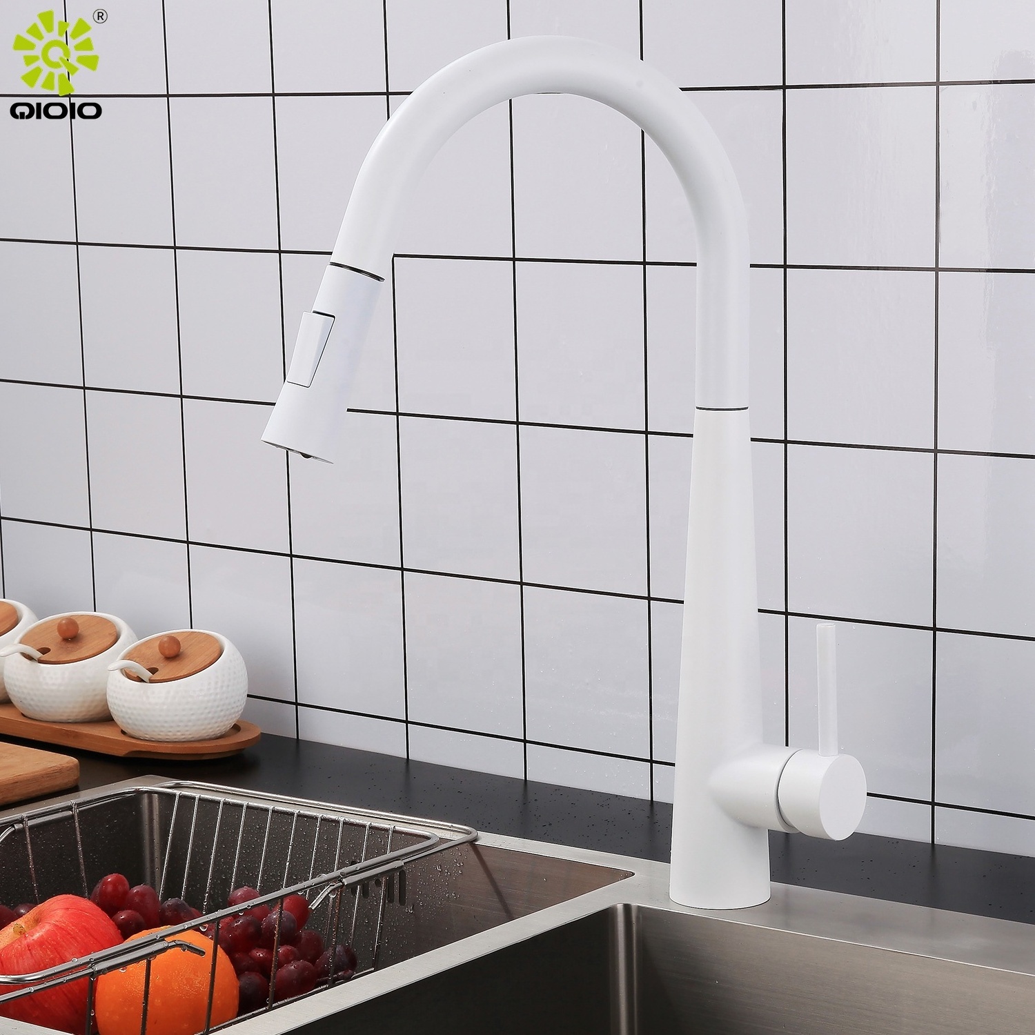 Kitchen Faucet Hose Weight Ball Single Handle Kitchen Faucet With Pull Down